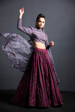 将图片加载到图库查看器,Lehenga High Neck Blouse Set