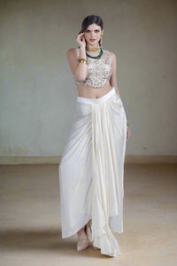 Dhoti Skirt with Cape