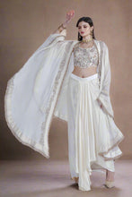 Charger l&#39;image dans la galerie, Dhoti Skirt with Cape
