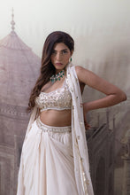Load image into Gallery viewer, Dhoti Skirt Blouse With Cape
