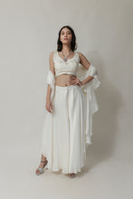 Load image into Gallery viewer, Frill Jacket with Palazzo Pants
