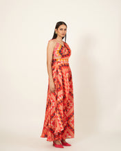 Charger l&#39;image dans la galerie, Printed Co-Ord Stitch Saree Dress
